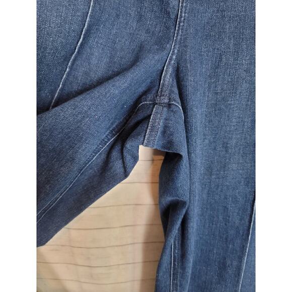 LANE BRYANT WIDE LEG FRONT SEAM TROUSER JEAN, SZ 14 - Picture 3 of 14